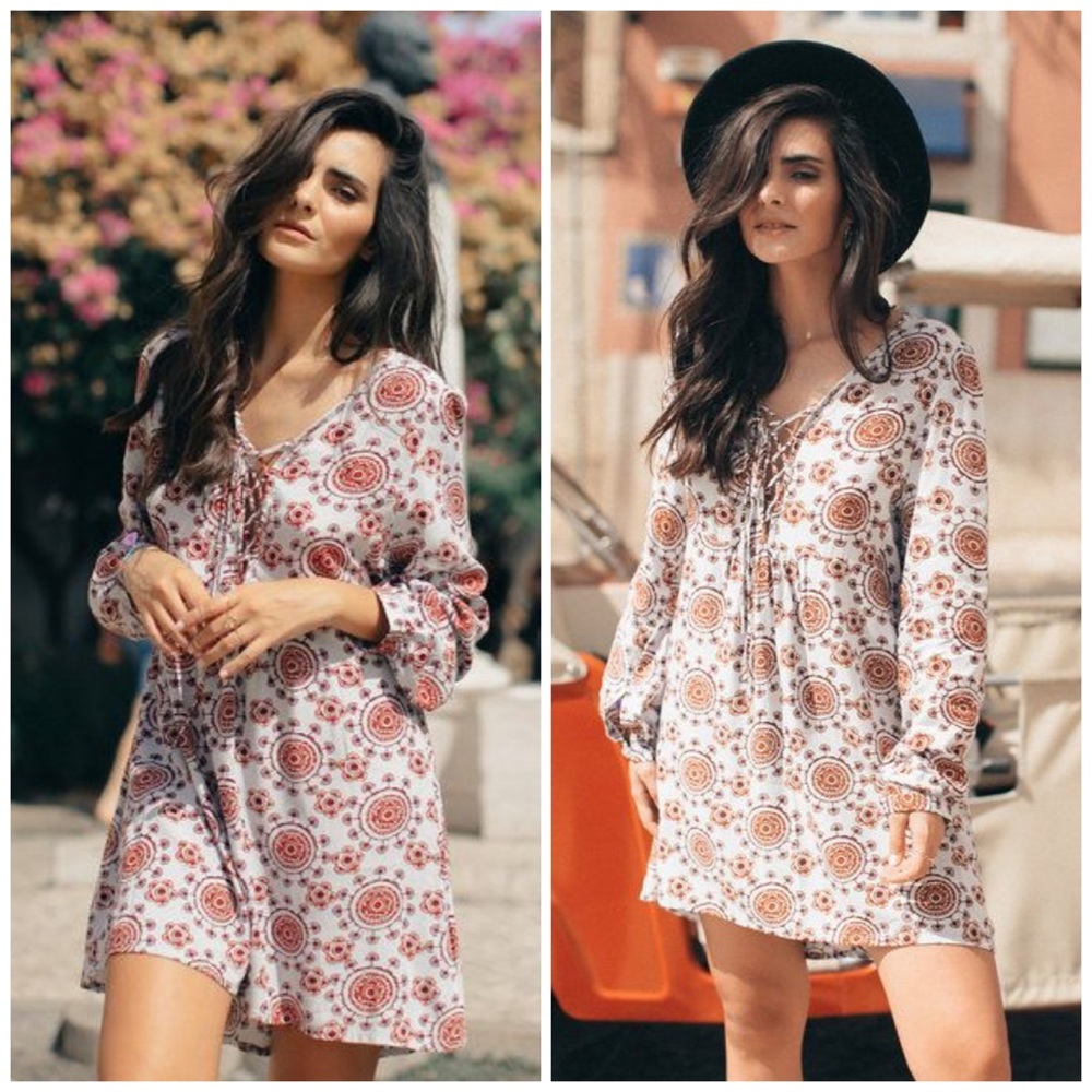 Floral Print Mini Dress